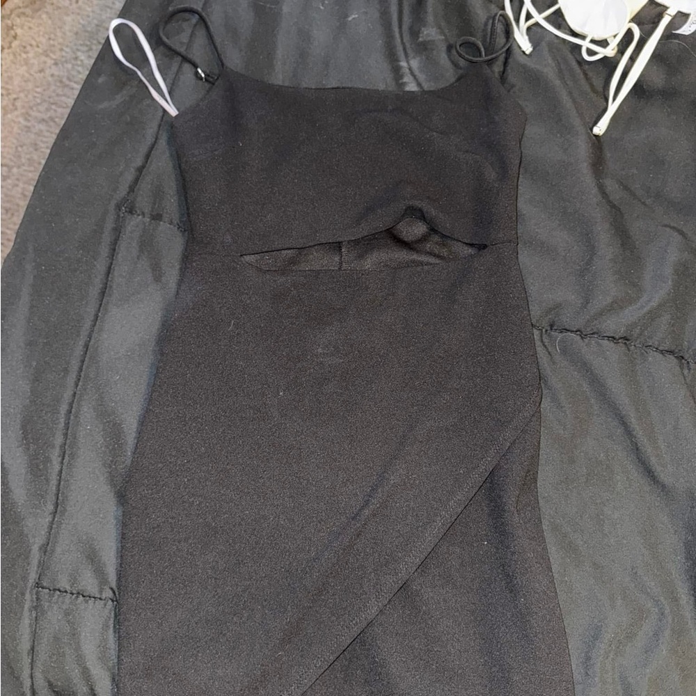 Elegant Black Cutout Dress